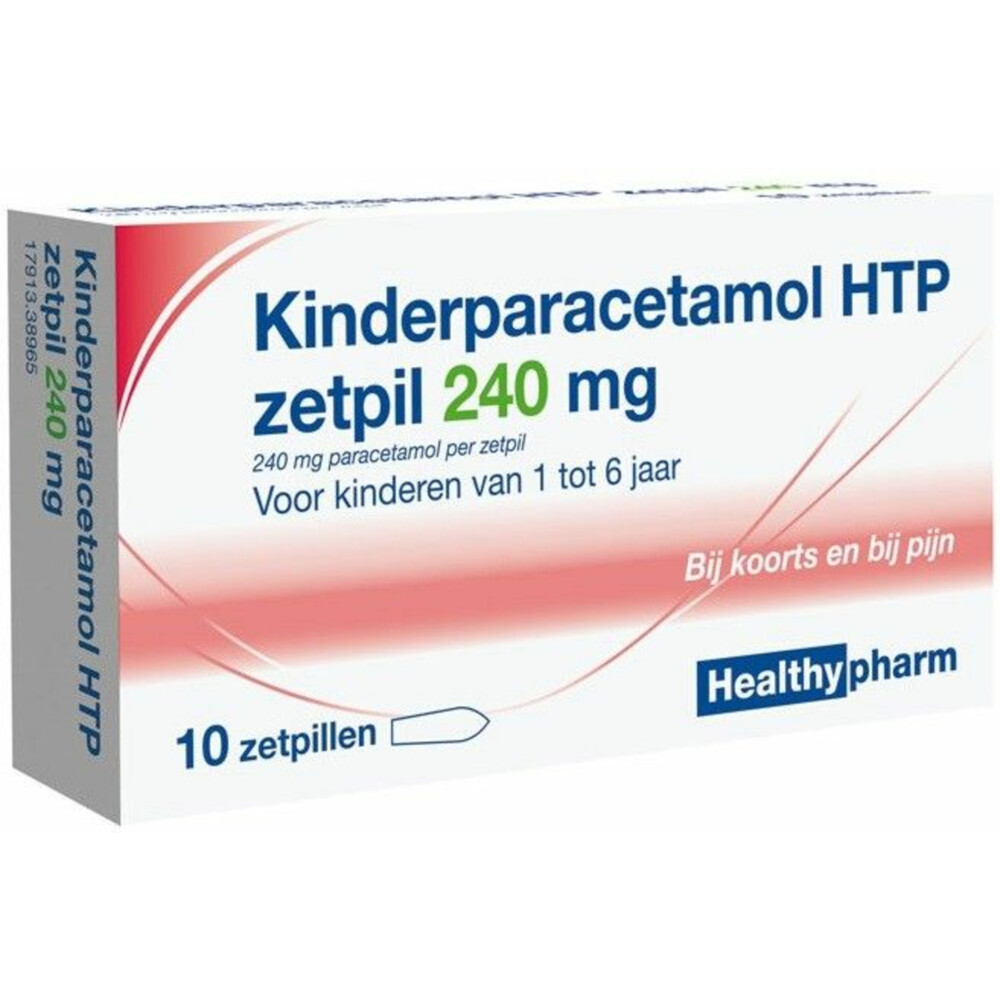 Healthypharm Paracetamol Kinderen 240 mg10 stuks