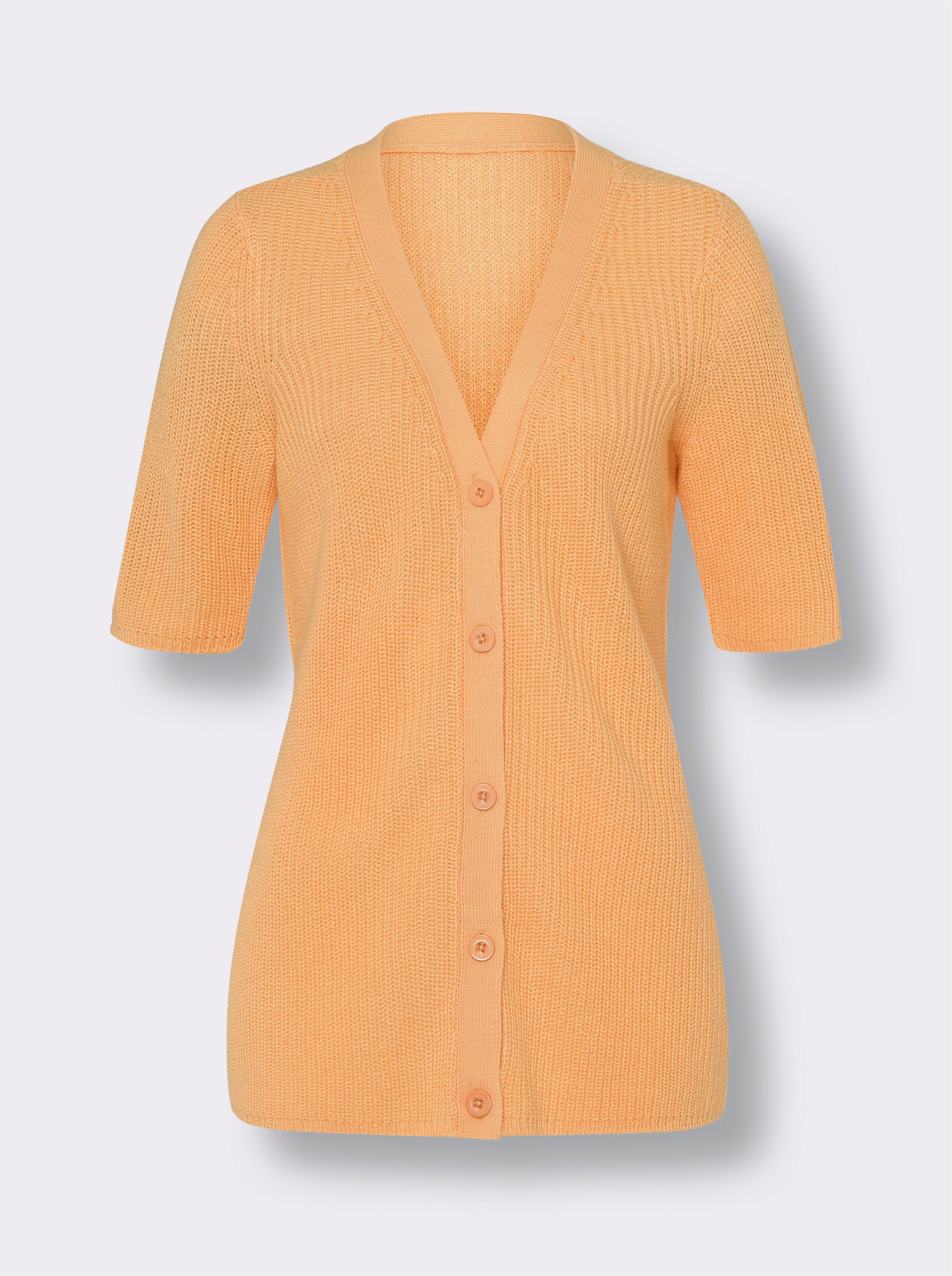 Strickjacke mit auffallendem Strukturmuster