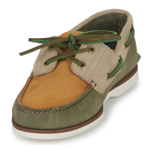 Timberland - CLASSIC BOAT 2 EYE - Gris / Marron / Blanc
