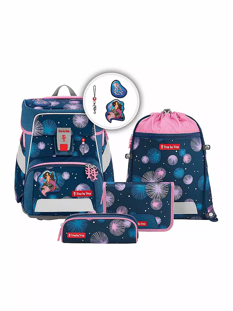 STEP BY STEP Schultaschen Set 5tlg - Space  Mermaid Delia  blau
