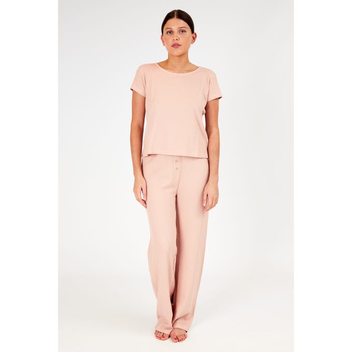 inSua-Pyjamabroek ribbels effen - Insua