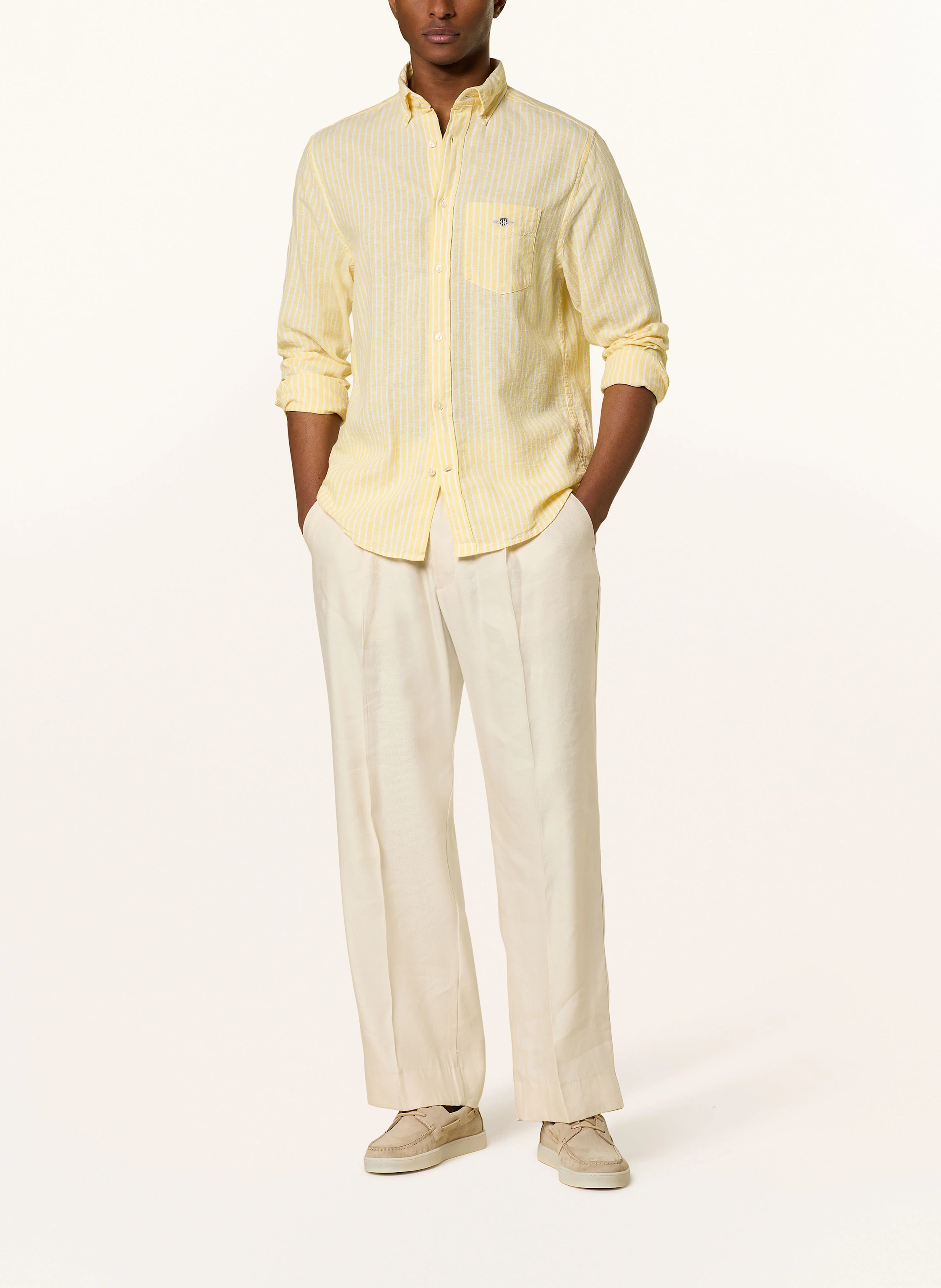 GANT Hemd Regular Fit mit Leinen
