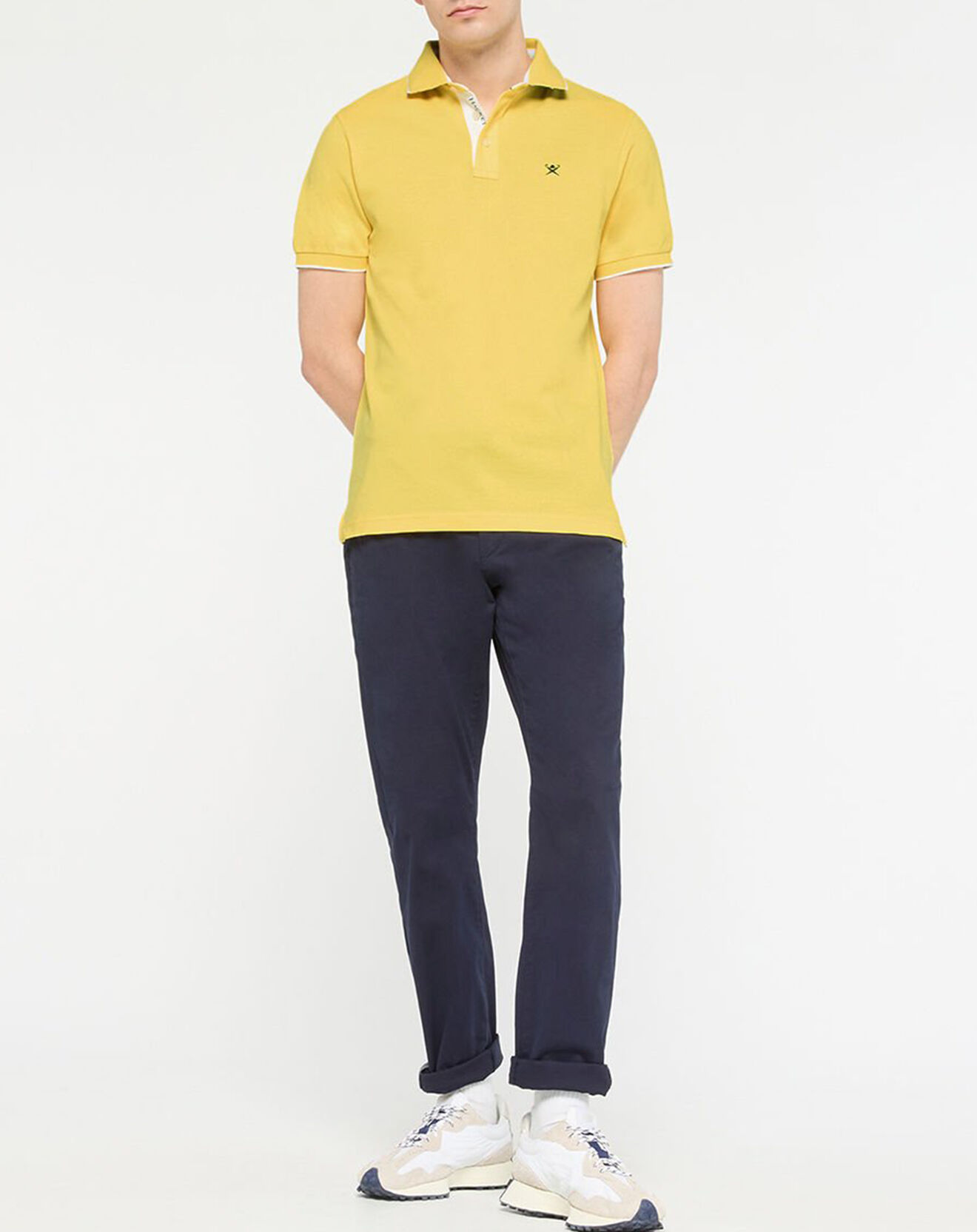 Hackett London Polo Slim Fit jaune