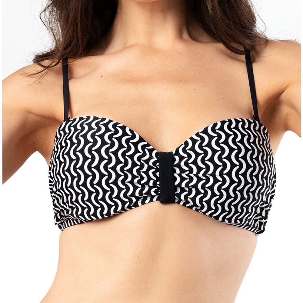 Sun project Haut de Bikini Bandeau Noir/Blanc Femme Sun Project 2826