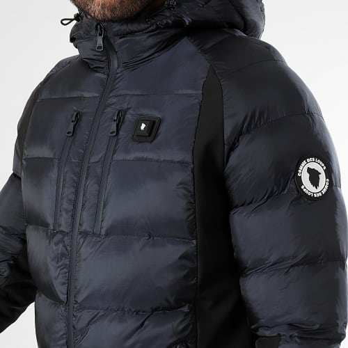 Doudoune Chauffante Capuche Avoriaz Bleu Marine