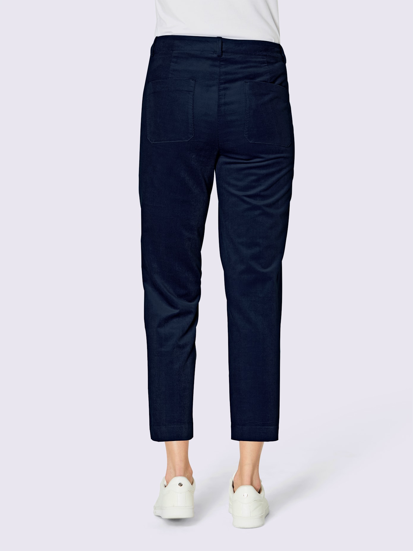 Pantalon velours côtelé coton/modal ultra-doux avec modal