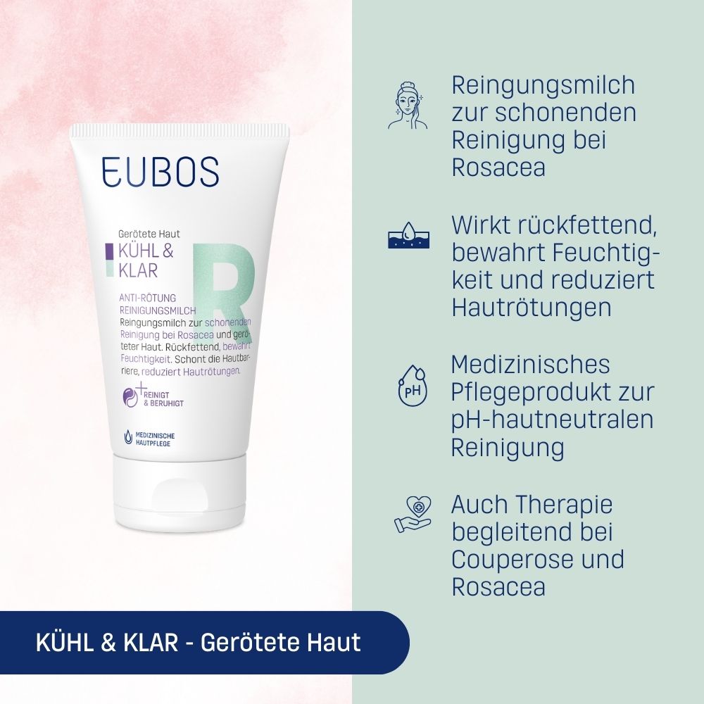 EUBOS® KÜHL & KLAR Anti-Rötung Reinigungsmilch