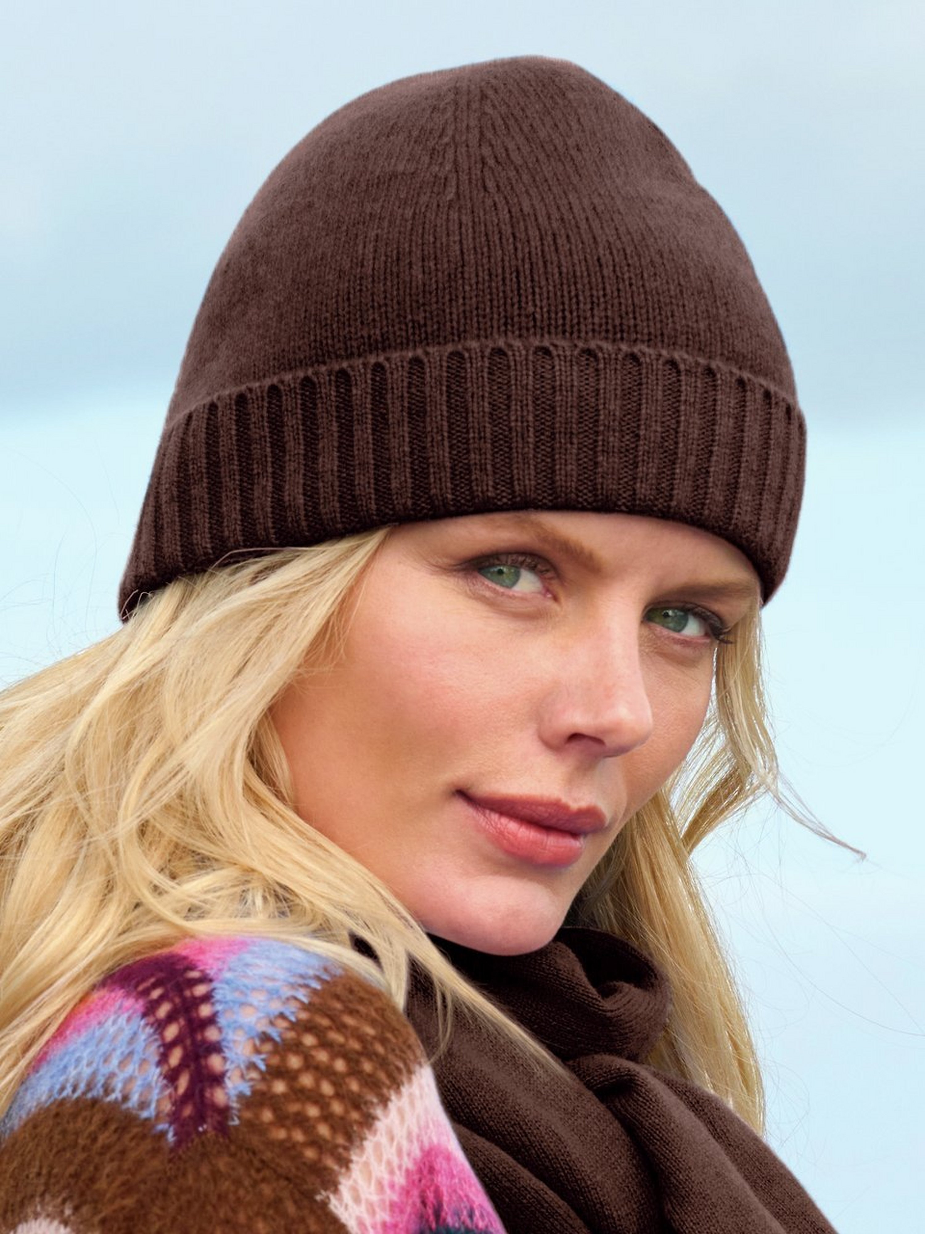 Beanie aus 100% Premium-Kaschmir