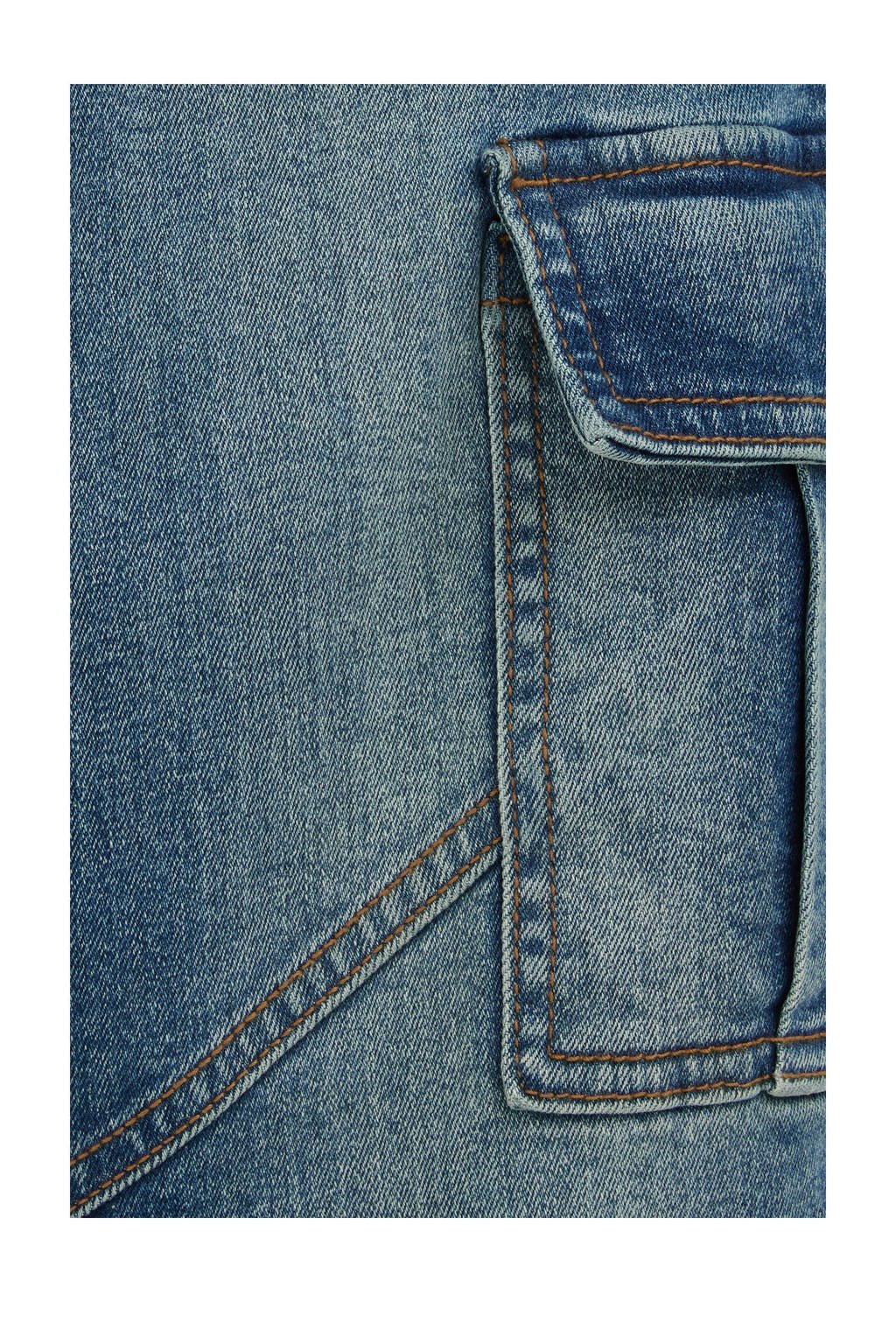 WE Fashion tapered fit jeans blue used denim
