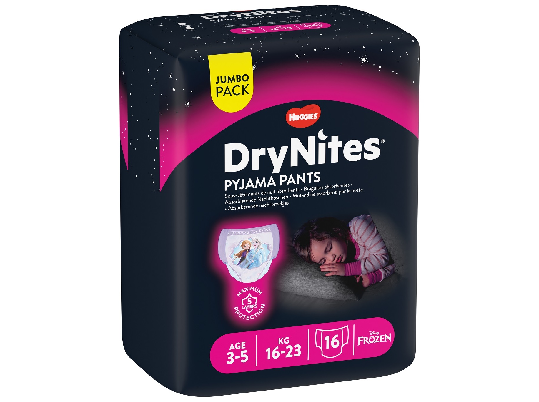 Fralda Cueca Huggies Drynites Menina 16kg a 23kg 16UN