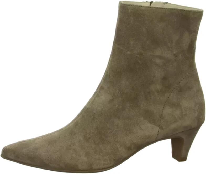 PAUL GREEN Enkellaarsjes Dames 8288 Maat: 37 Materiaal: Suède Kleur: Camel