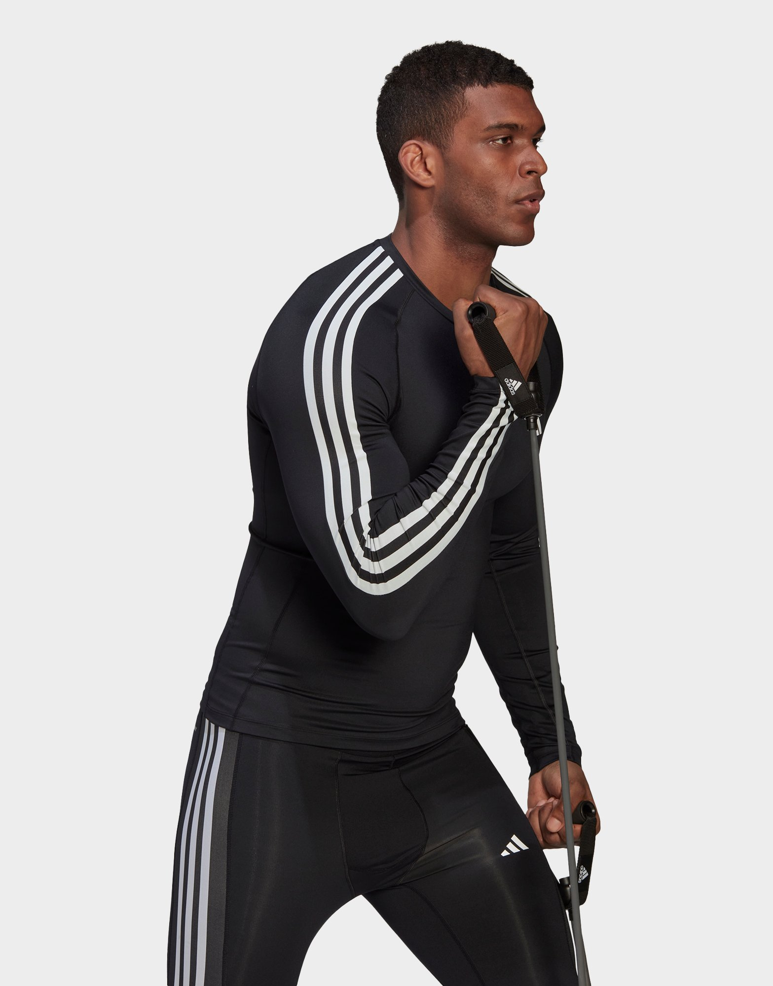 adidas T-shirt à manches longues Techfit 3-Stripes Training