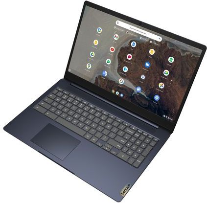 Lenovo - IdeaPad 3 Chrome 15IJL6 - Chromebook - Blauw - 8 GB RAM - 128 GB Opslag