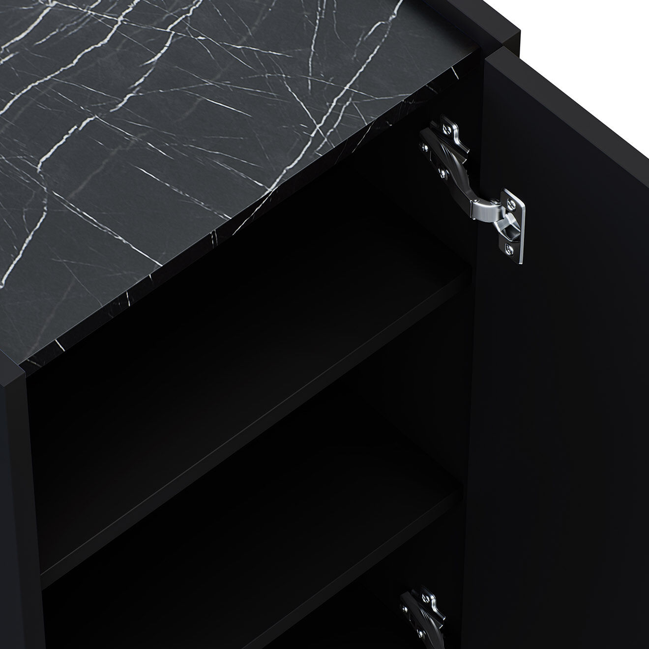 Windsor & Co Bibliothèque Colonne Helene noire - 50x40x180 cm