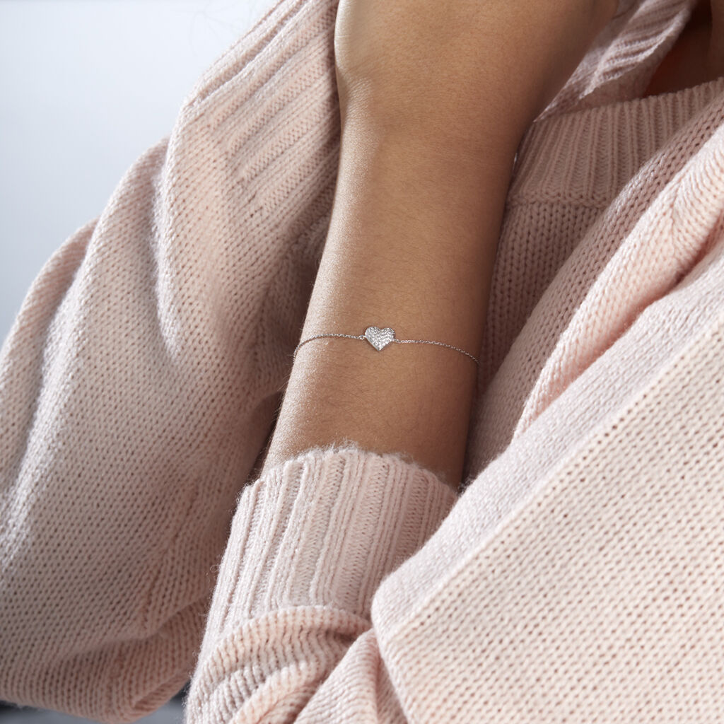 Bracelet Dann Or Blanc Oxyde De Zirconium