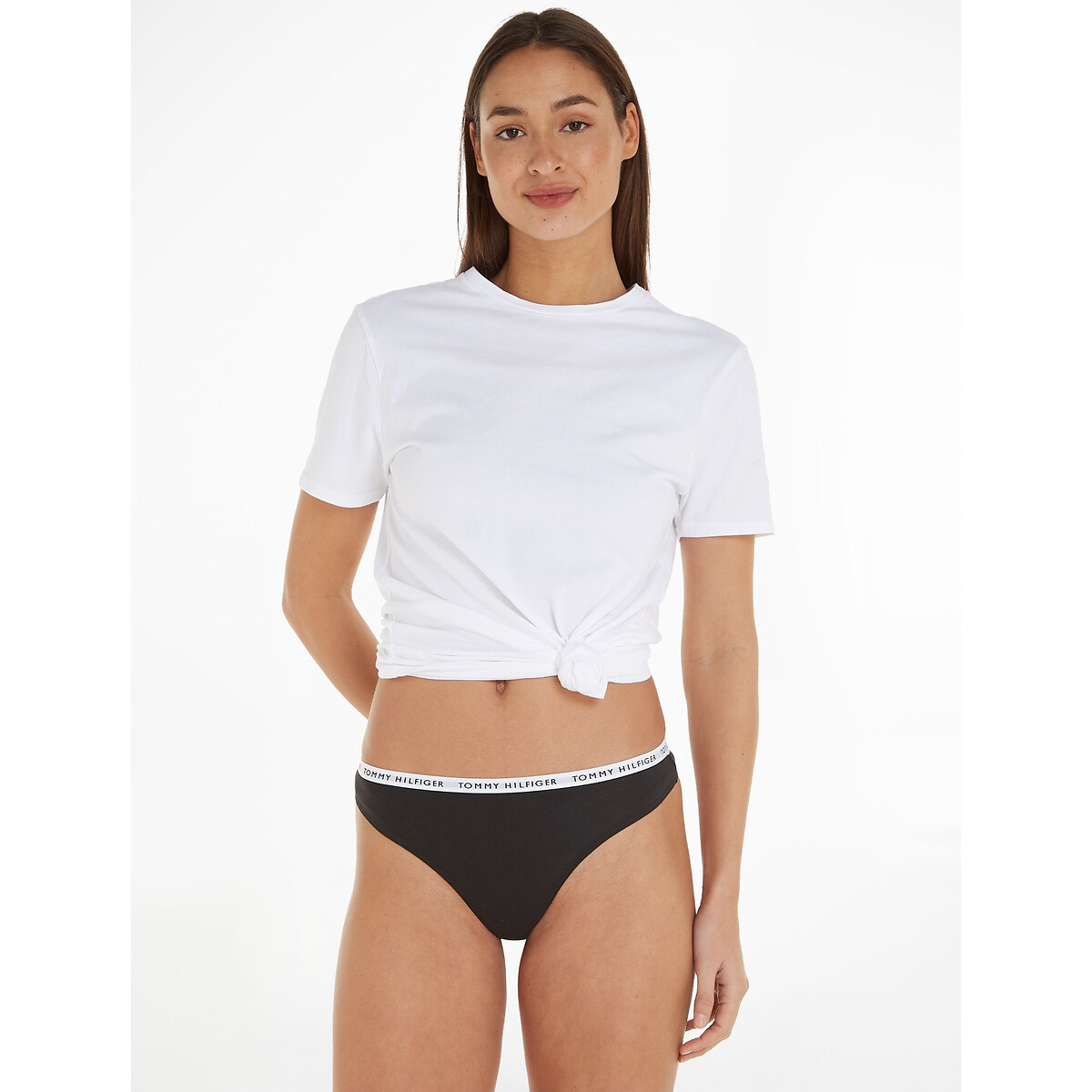TOMMY HILFIGER<br>Conjunto de 3 tangas em algodão elástico