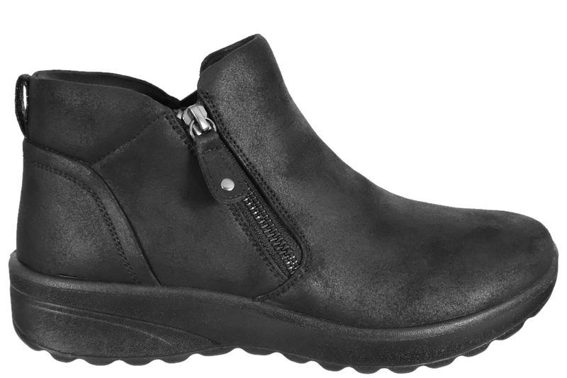 SKECHERS LOVELY VIBE FALL IN BLOOM SORT KORT STØVLE