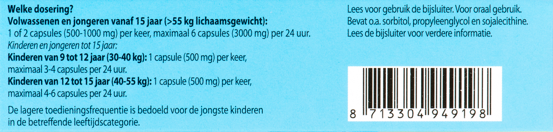 Roter Paracetamol 500 mg (20 capsules)