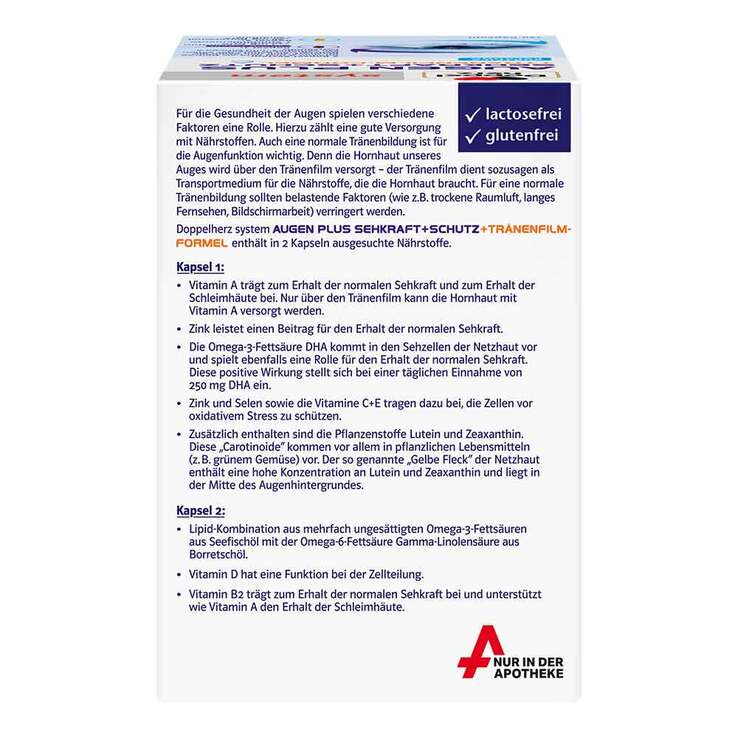Doppelherz System Augen Plus Sehkraft+Schutz Kapseln, 120 St