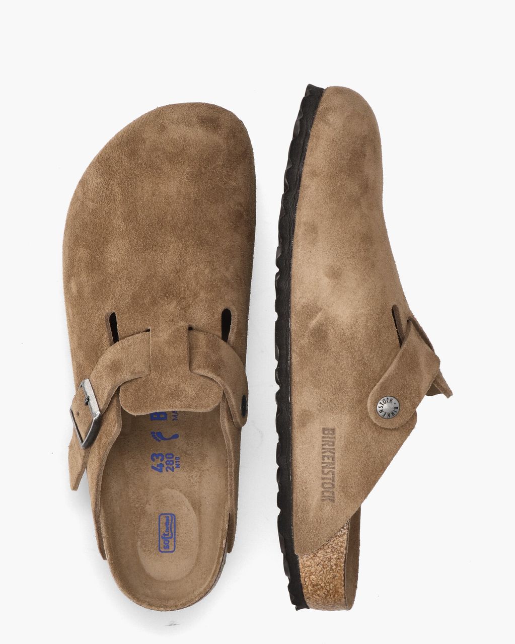 Birkenstock Boston Donkerbruin Herenslippers