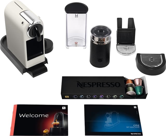NESPRESSO® CitiZ&milk kaffemaskine fra DeLonghi, Hvid