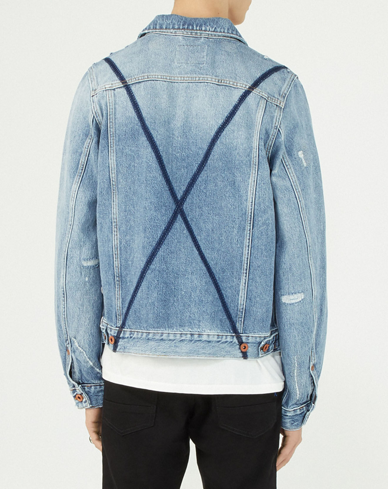 Scotch & Soda Veste en jean bleue