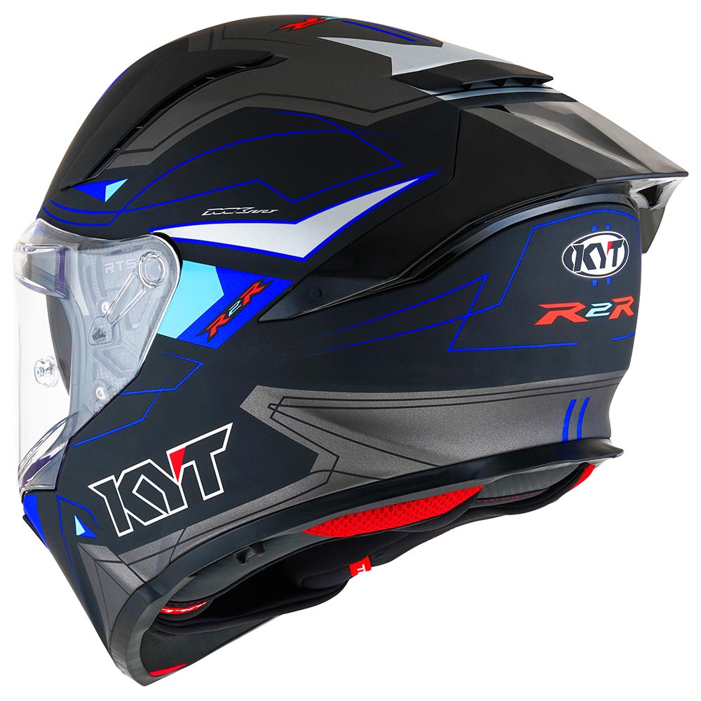 kyt - Casque R2R Led Noir Mat / Bleu