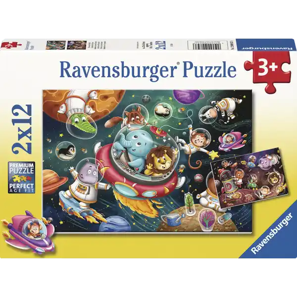 Puzzle Tiere im Weltall