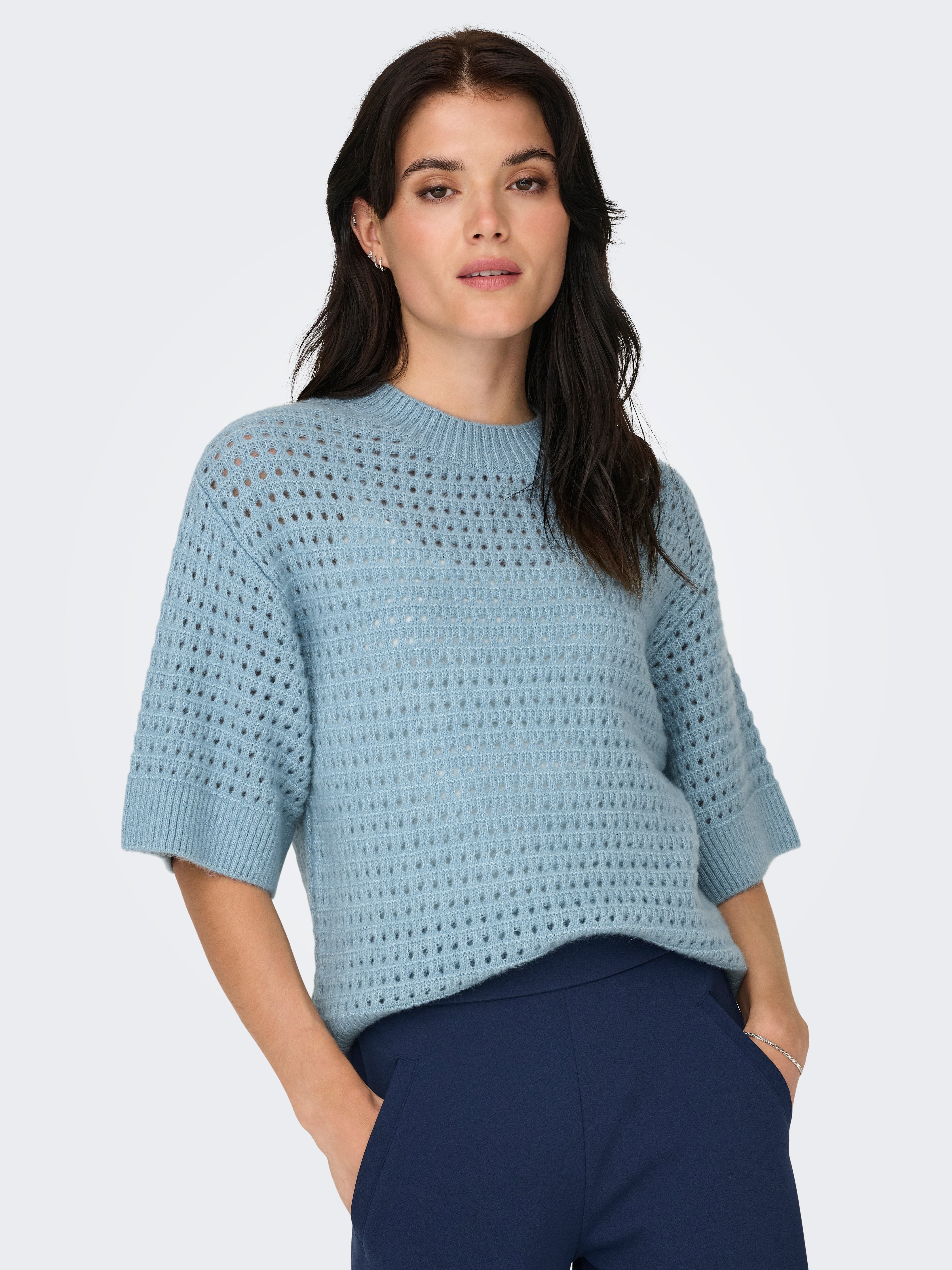 JDYLUCIE Strickpullover Powder Blue