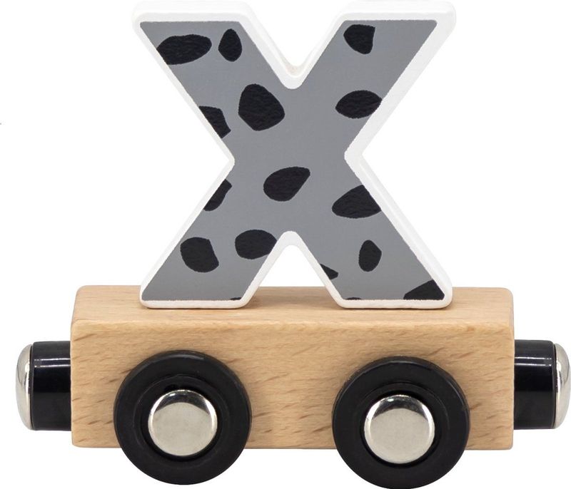 Tryco - Houten Gekleurde Lettertrein - Letter X