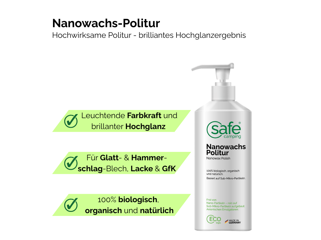 SAFE CAMPING Nanowax-Polish - 500 ml