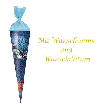 Herlitz Schultüte Biker rund, 35 cm