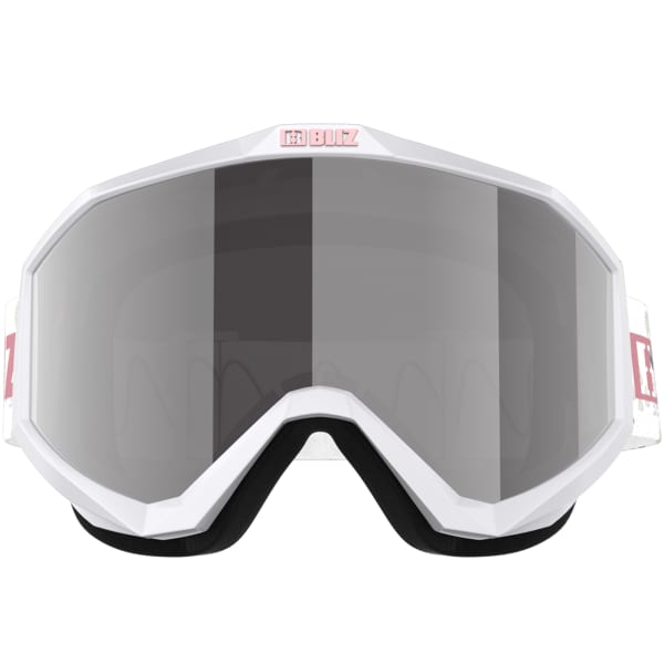 Masque de ski BLIZ LINER JR WHITE-PINK LOGO/PINK SILVER MIRR