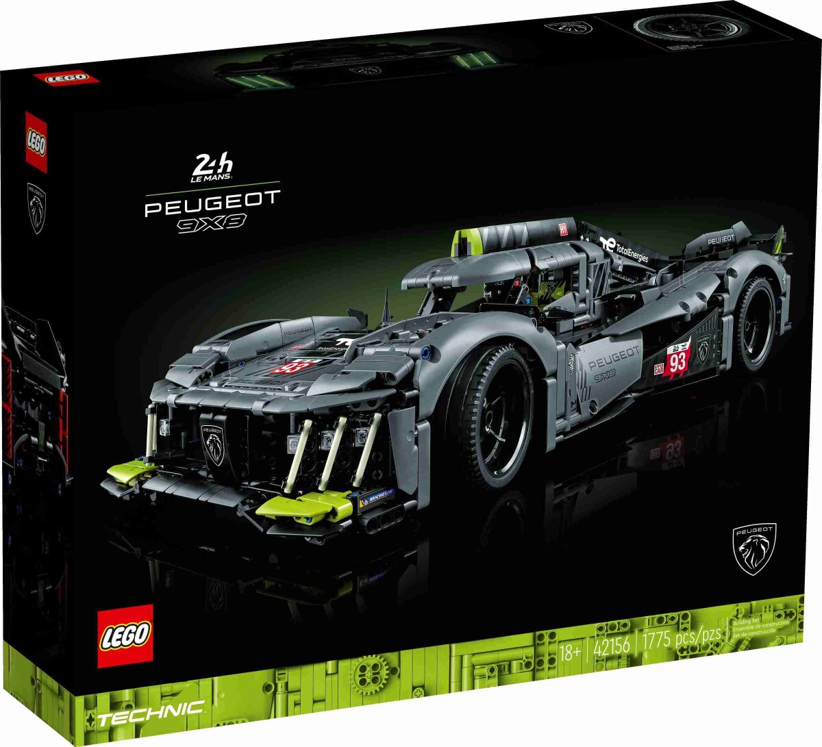 Lego Technic - Peugeot 9X8 24H Le Mans Hybrid Bil - 42156