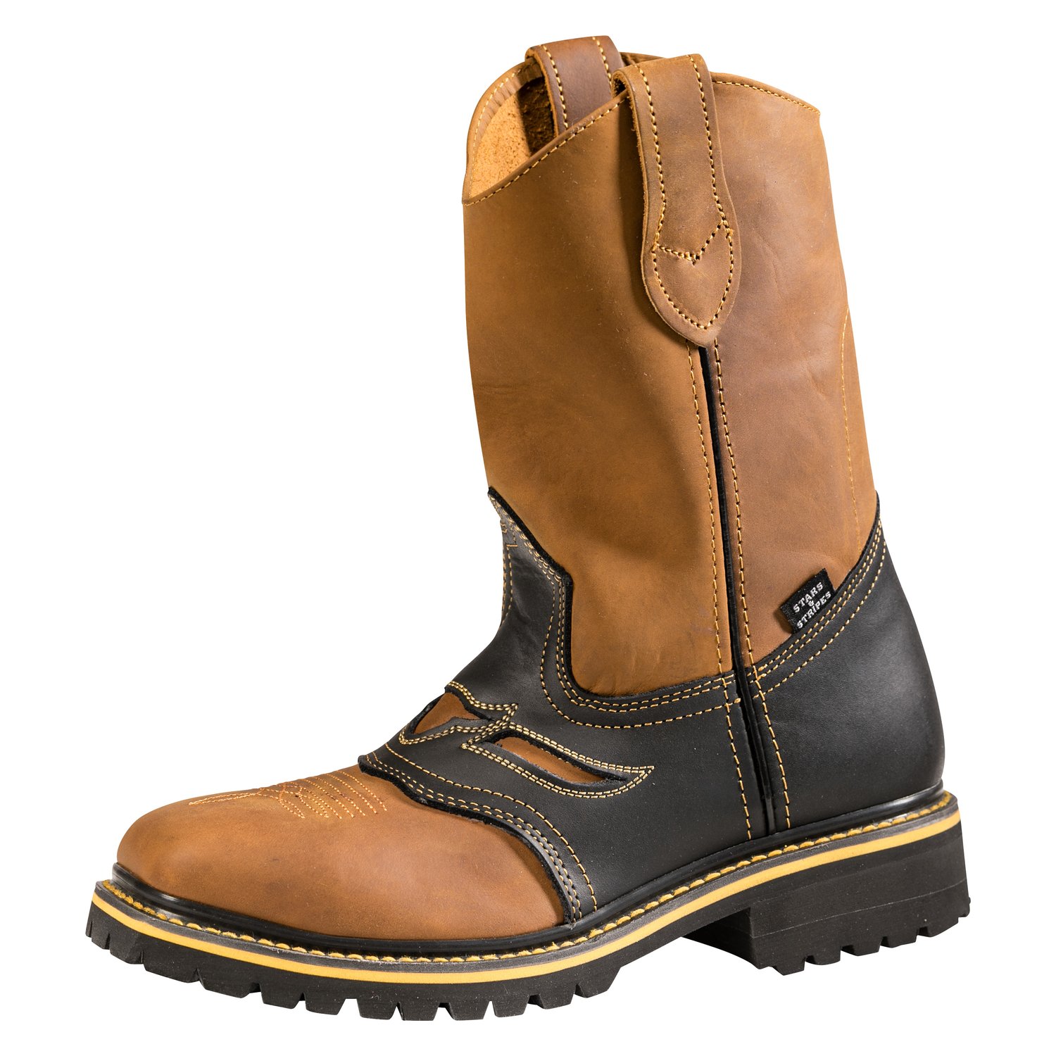 STARS & STRIPES Westernstiefel Workerboot WB-32  - braun/schwarz