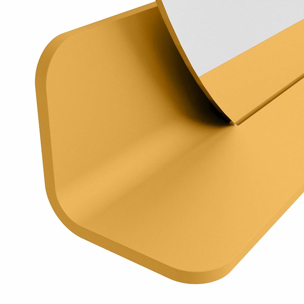 Mondiaz Spot spiegel rond Ø100cm met planchet ocher