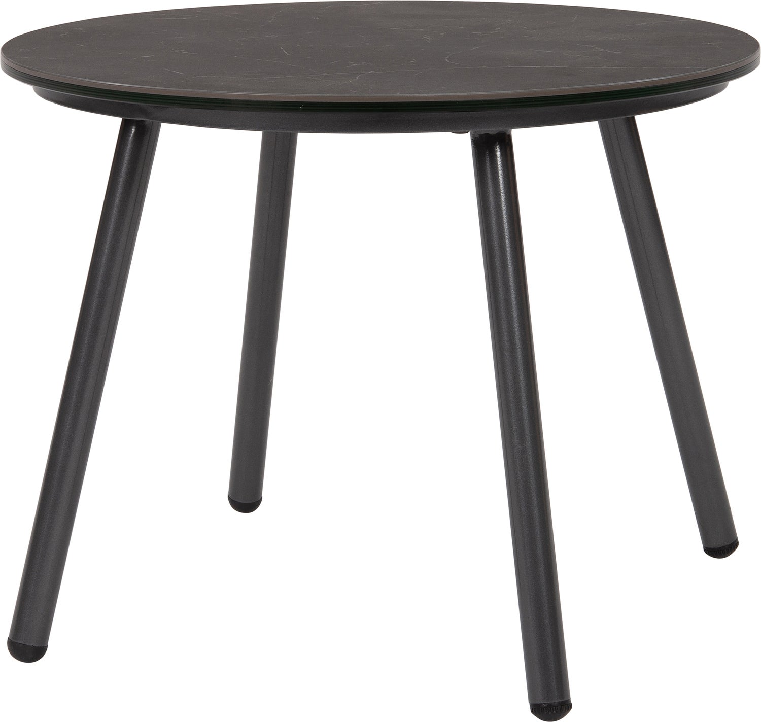 Intratuin bijzettafel Silke zwart 54,5 x 54,5 x 40,5 cm