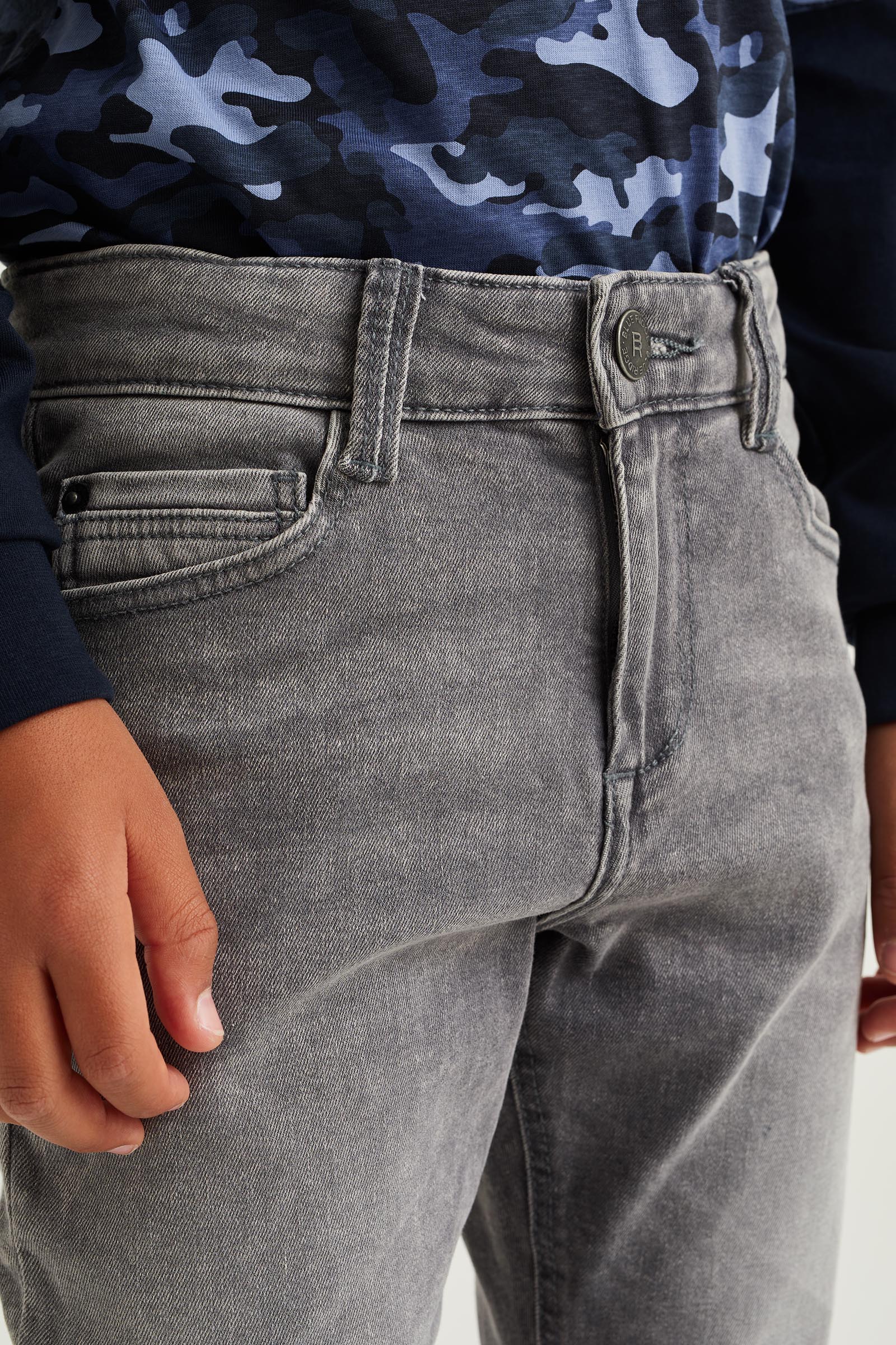 Jongens skinny fit jeans met stretch Blue Ridge Grijs