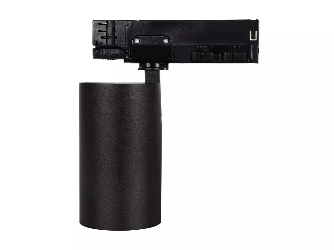 Spot LED sur Rail Triphasé 30-35-40W Lumo CCT Noir Sélectionnable (chaud-neutre-froid)