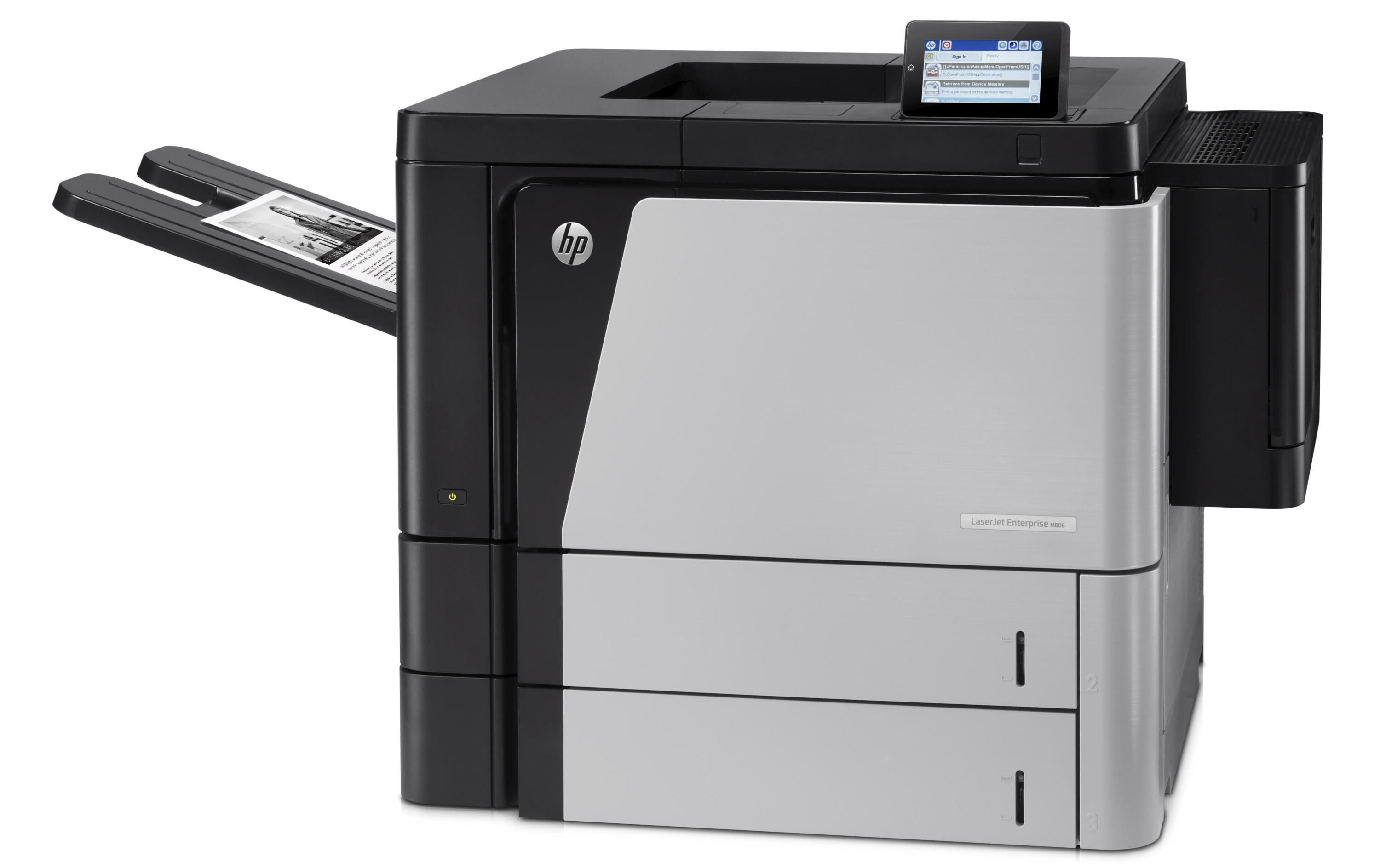 Drucker LaserJet Enterprise M806dn<br>Netzwerk- und Mobildruck-fähiger A3-Monolaser-Drucker