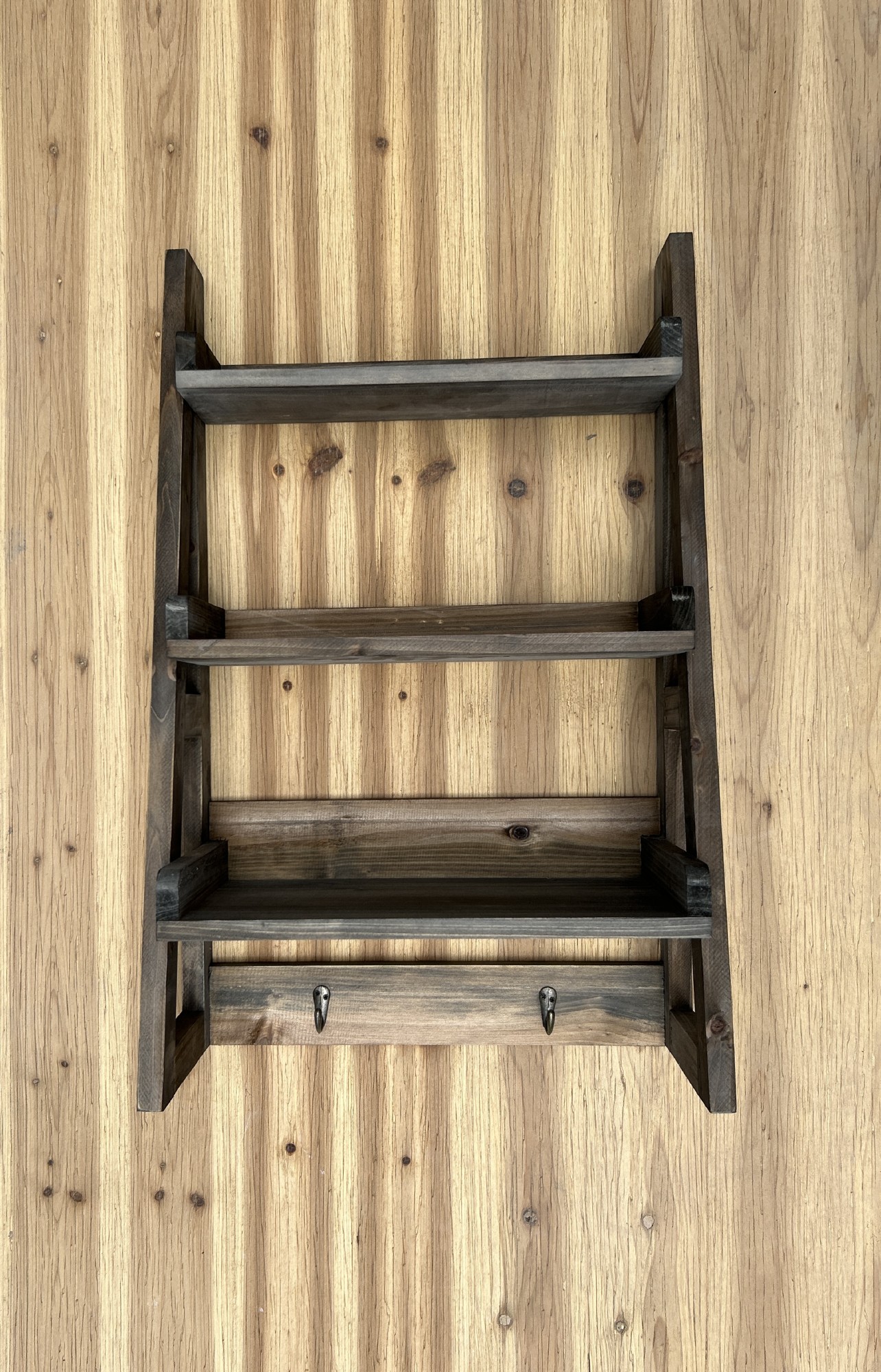 Regal mit 3 Ebenen, Tannenholz, H 68 cm, B 44 cm, L 19 cm von fischer's lagerhaus