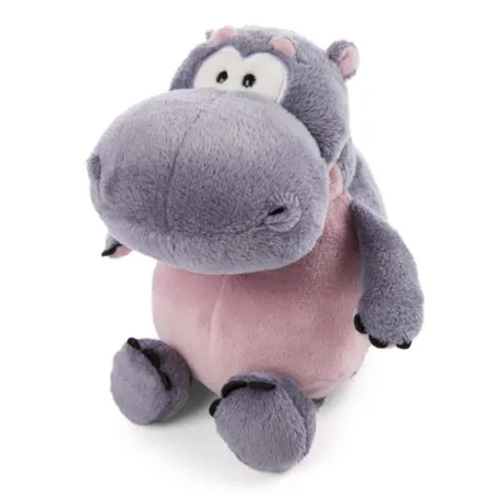 NICI GREEN Schlenker Kuscheltier Nilpferd DJ Nilbert Wild Friends, 20 cm