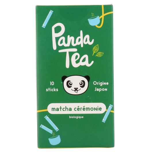 Panda Tea matcha cérémonie bio sticks - Thé vert japonais