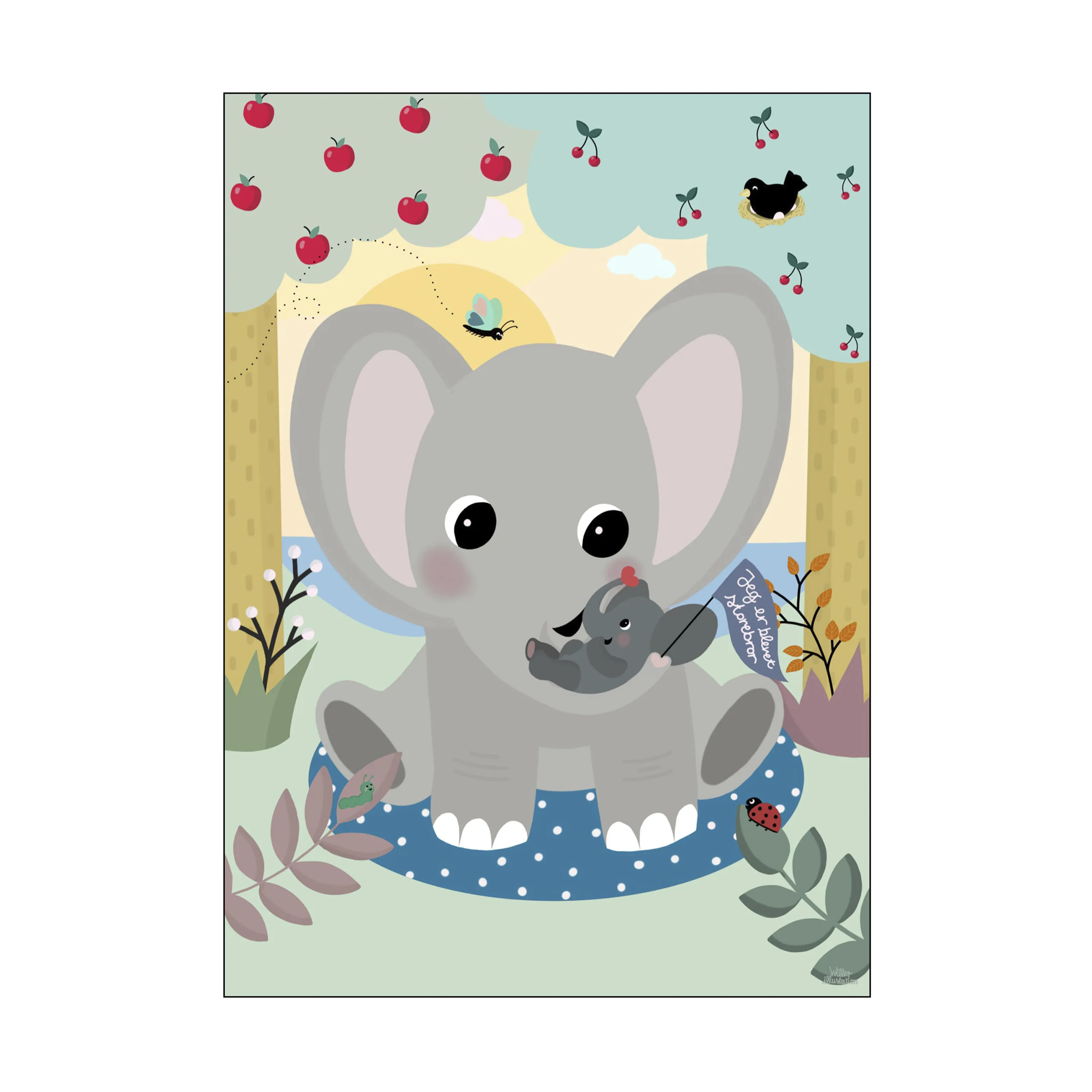 Poster&Frame Plakat - Jeg er blevet storebror