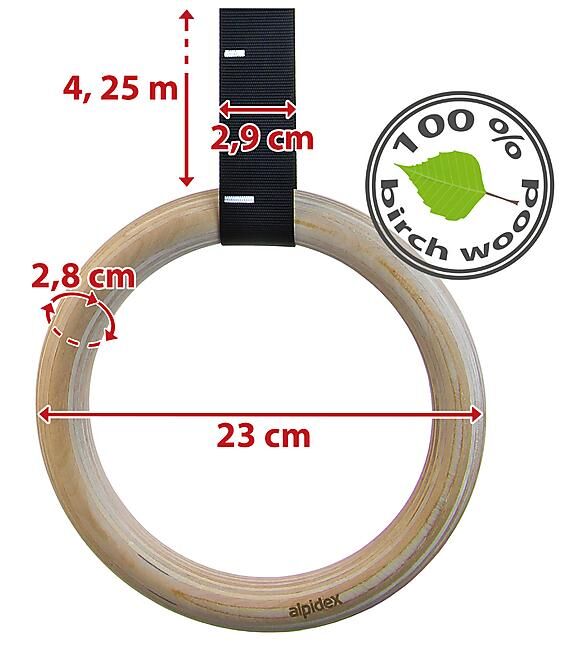 ALPIDEX - AGRES D ENTRAINEMENT WOOD TRAINING RINGS