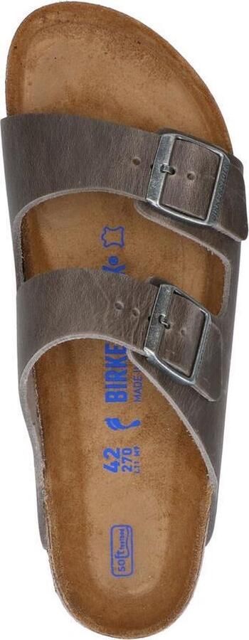 Birkenstock Slippers Unisex donkergrijs