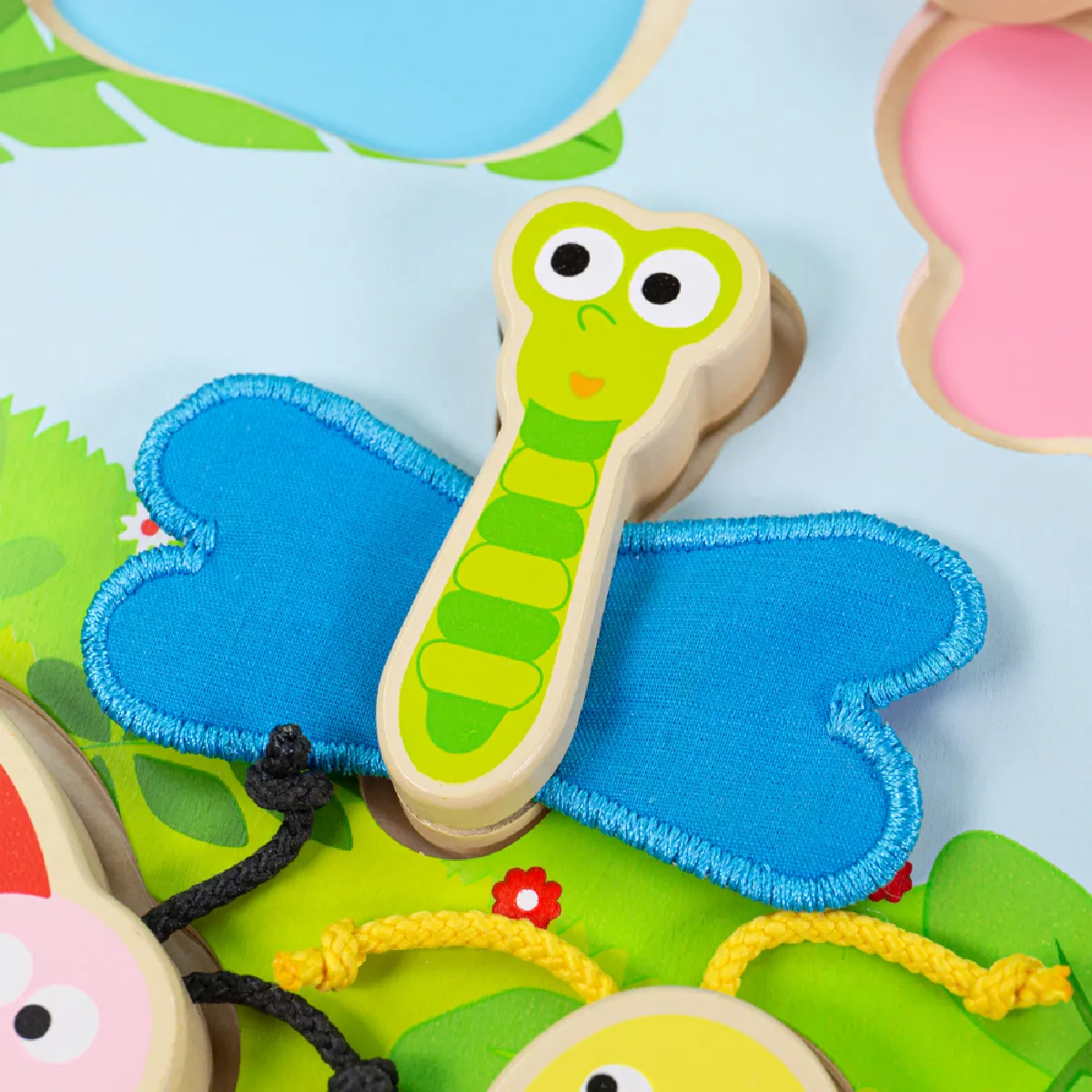 Tidlo Puzzle d'insectes tactile et palpable