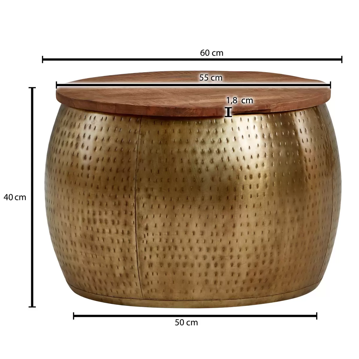 Couchtisch Elio Gold
