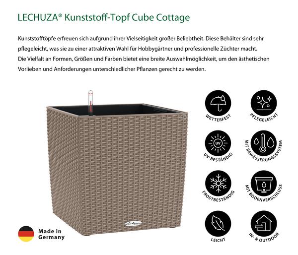 LECHUZA® Kunststoff-Topf Cube Cottage,