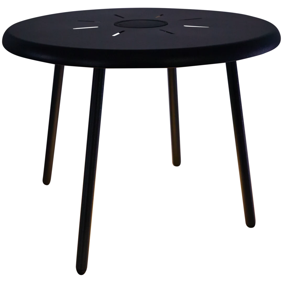 Table d'appoint à éclairage solaire